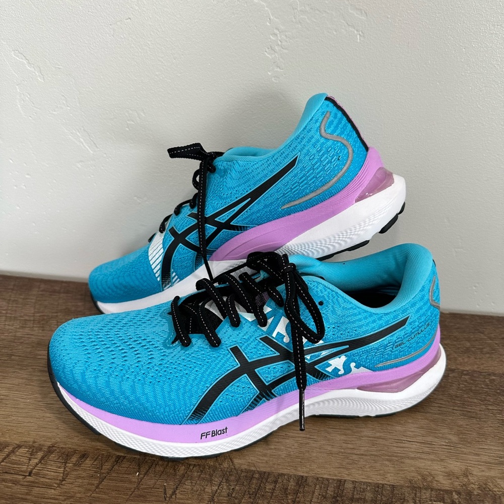 ASICS Women's Gel-Cumulus 24 EKIDEN Running Shoes. Sz 7.5.Aquarium/Black - Picture 8 of 12